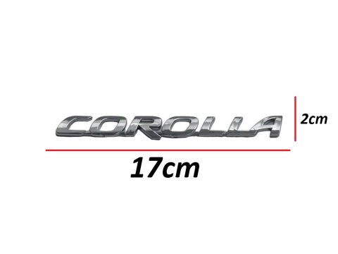 Toyota Corolla 02-25 Arka Bagaj Krom Corolla Yazısı)