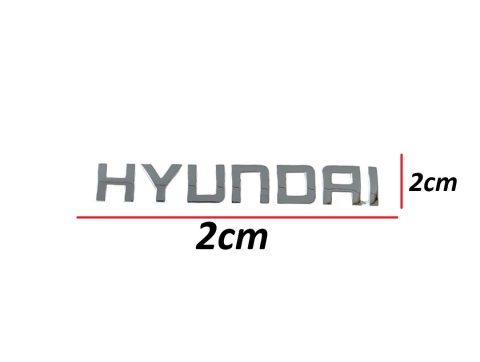 Hyundai i20 08-14 Arka Bagaj Krom (Hyundai Yazısı)