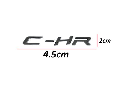 Toyota C-HR 16-19 Arka Bagaj Krom C-HR Yazısı)