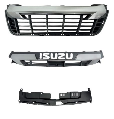 Isuzu D-Max 20-22 Ön Panjur (Krom/Gri)