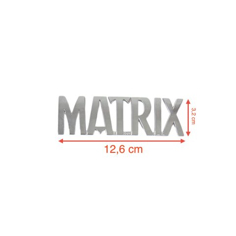 Hyundai Matrix 01-06 Arka Bagaj Krom Matrix Yazısı)