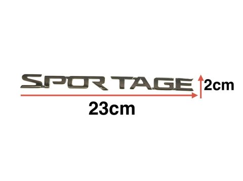 Kia Sportage 03-16 Arka Bagaj Krom Sportage Yazısı)