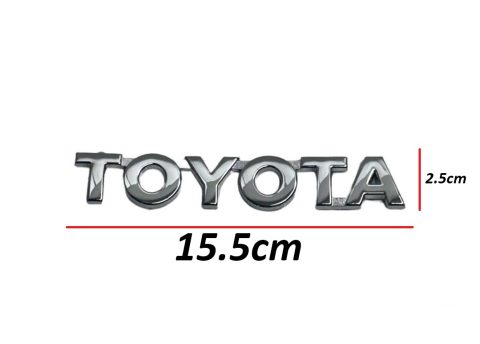 Toyota Hilux 15-24 Arka Bagaj Krom Toyota Yazısı